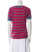 FRAME Linen Striped T-Shirt