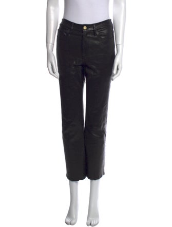 FRAME Lamb Leather Wide Leg Pants