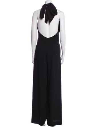 FRAME Linen Halterneck Jumpsuit