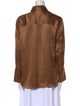 FRAME Silk Long Sleeve Button-Up Top