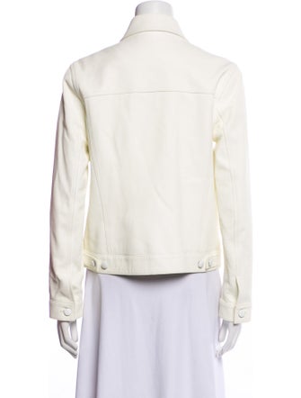 FRAME Leather Denim Jacket