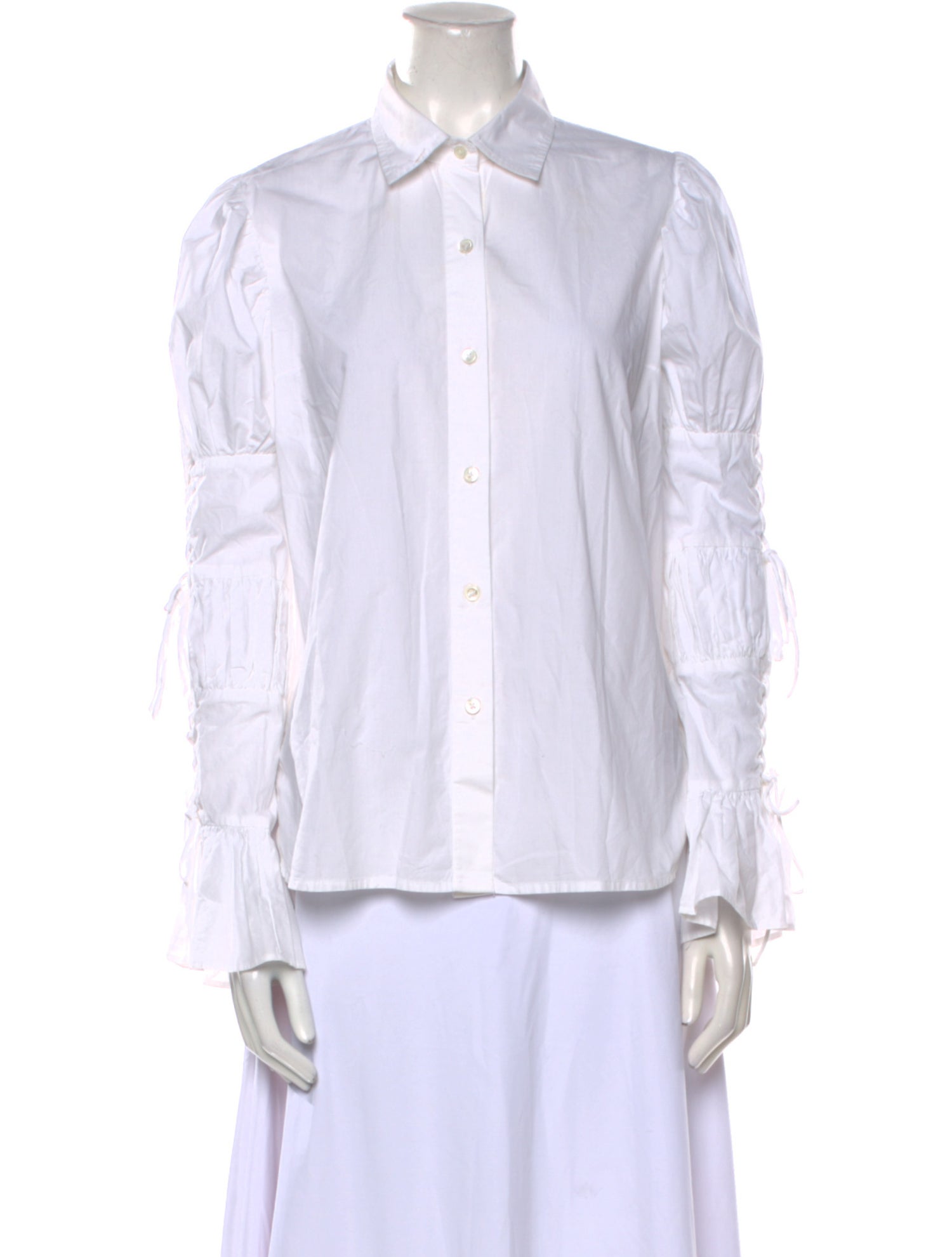 FRAME Long Sleeve Button-Up Top