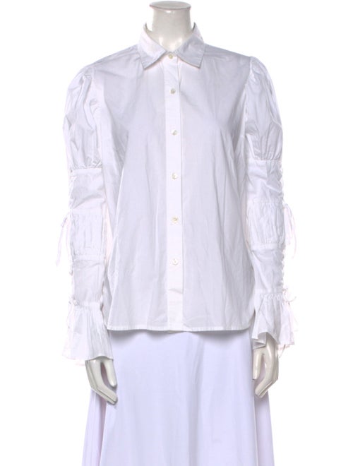 FRAME Long Sleeve Button-Up Top