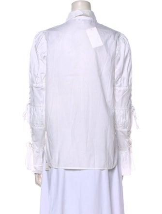 FRAME Long Sleeve Button-Up Top