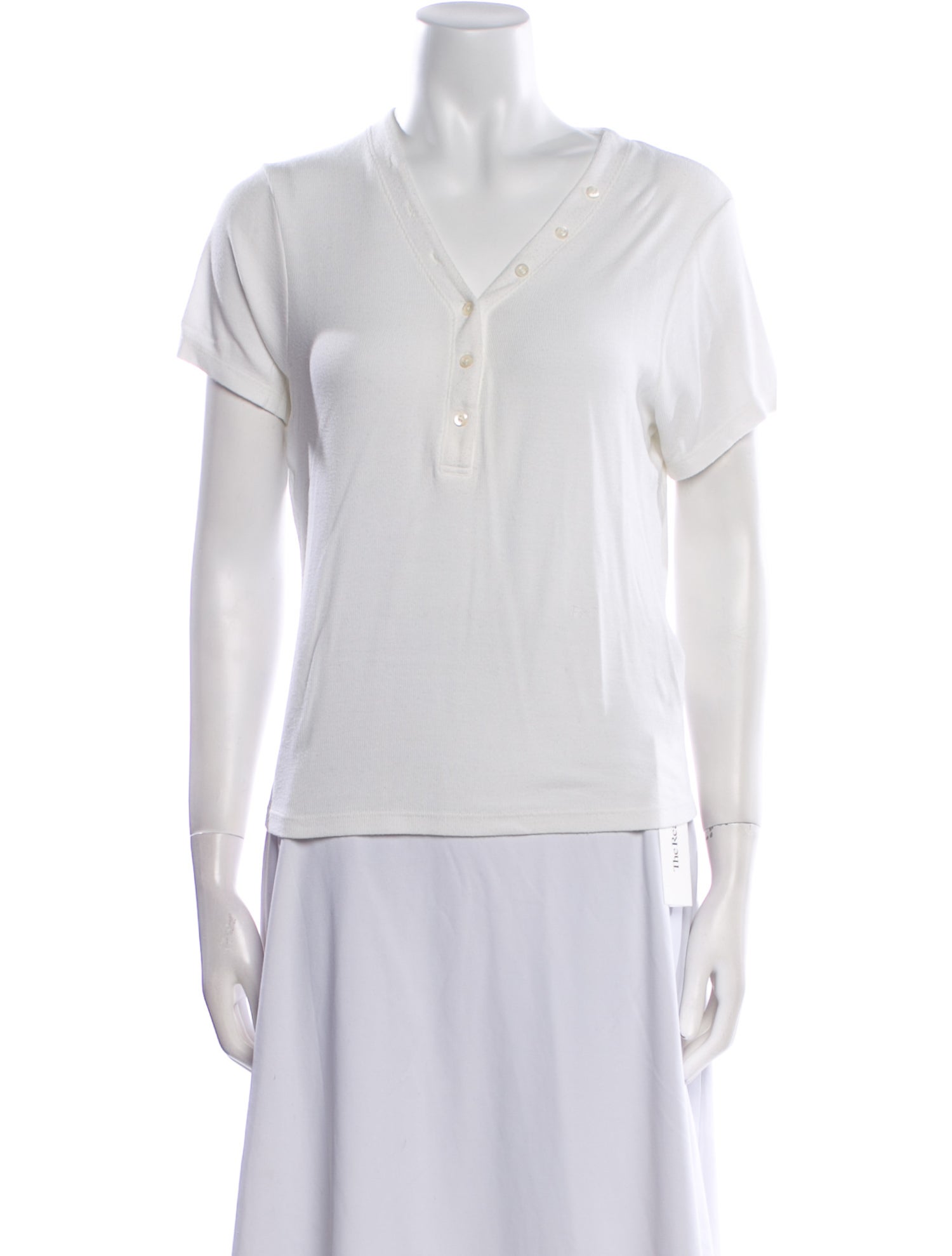 FRAME V-Neck Short Sleeve Polo