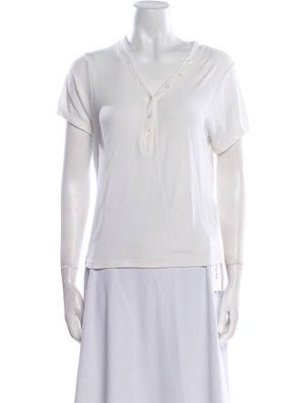 FRAME V-Neck Short Sleeve Polo