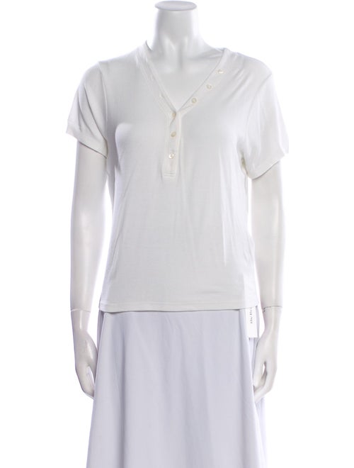 FRAME V-Neck Short Sleeve Polo