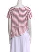 FRAME Linen Striped T-Shirt