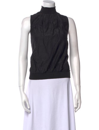 FRAME Mock Neck Sleeveless Top