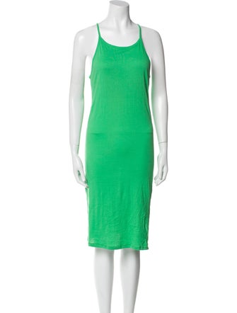 FRAME Scoop Neck Knee-Length Dress