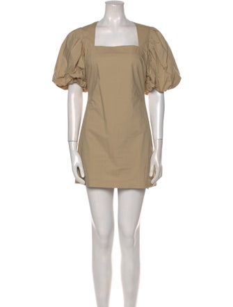 FRAME Square Neckline Mini Dress