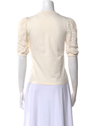 FRAME Bateau Neckline Short Sleeve Top