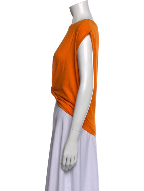 FRAME Scoop Neck Short Sleeve Crop Top