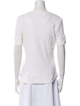 FRAME Scoop Neck Short Sleeve T-Shirt