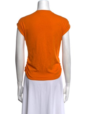 FRAME Crew Neck Short Sleeve Crop Top