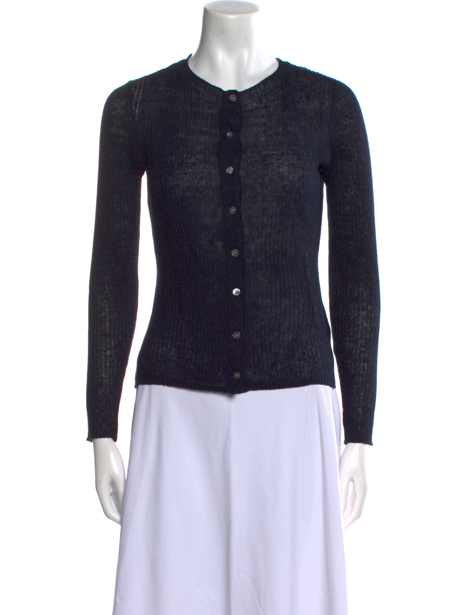 FRAME Linen Scoop Neck Sweater