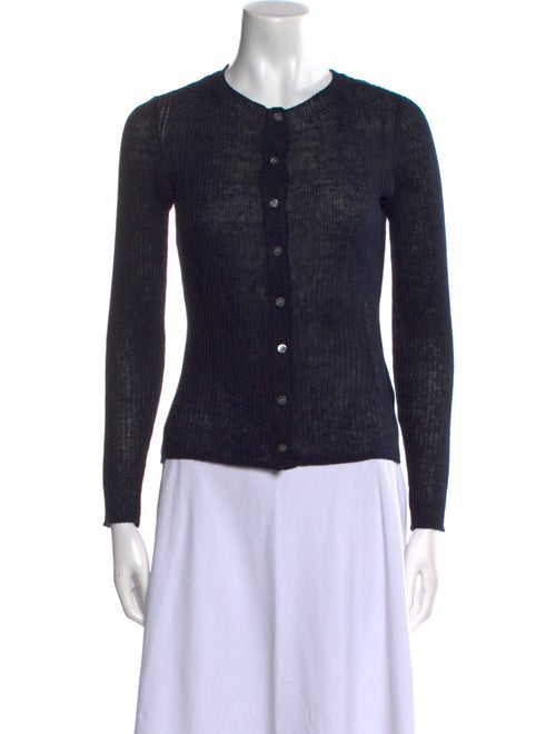 FRAME Linen Scoop Neck Sweater