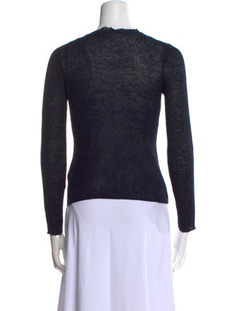 FRAME Linen Scoop Neck Sweater