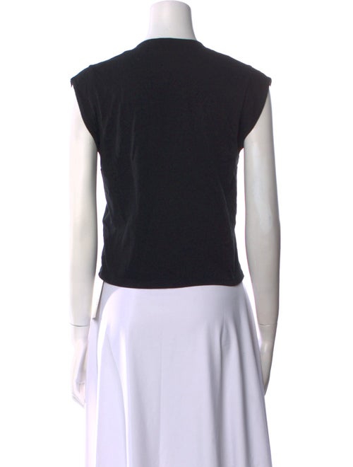 FRAME V-Neck Short Sleeve Crop Top