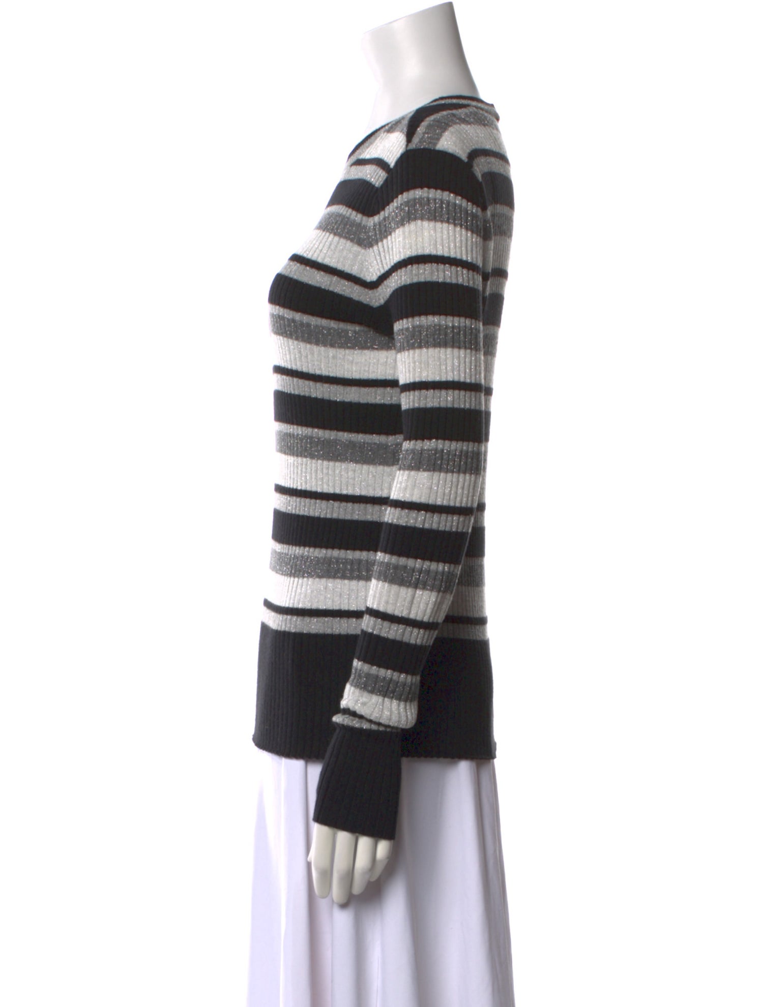 FRAME Striped Crew Neck Sweater