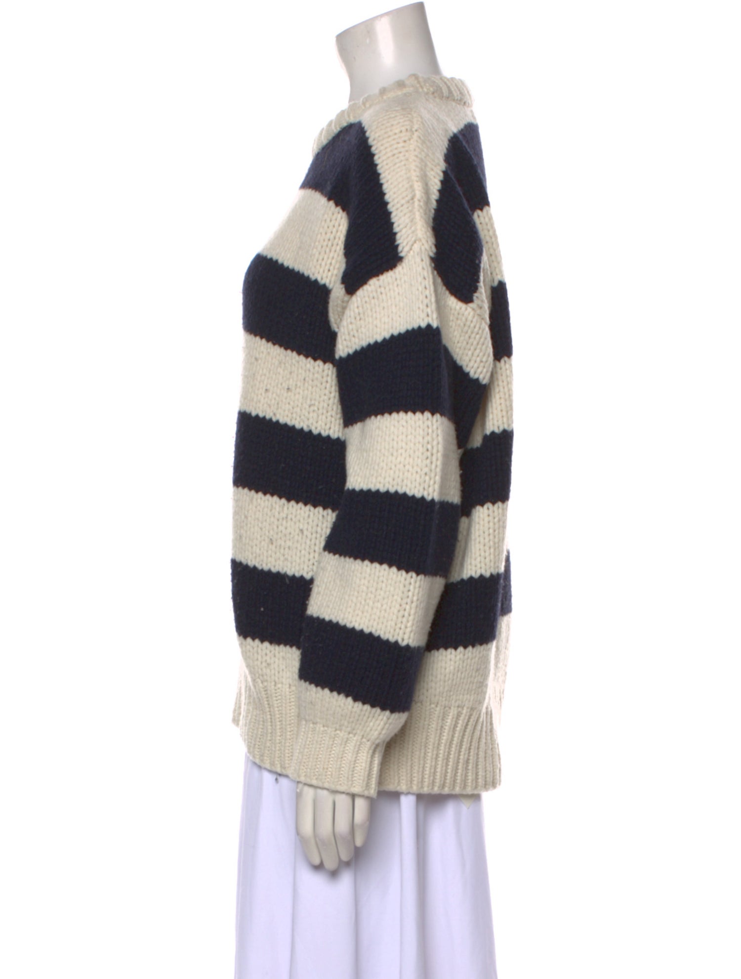 FRAME Merino Wool Striped Sweater