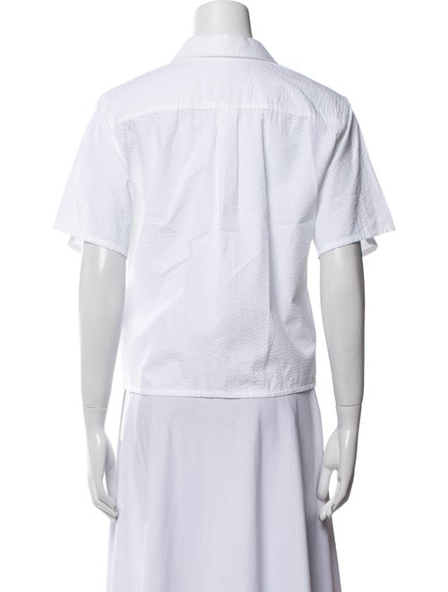 FRAME Short Sleeve Button-Up Top