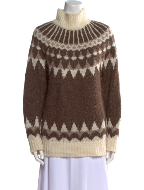 FRAME Baby Alpaca Printed Sweater