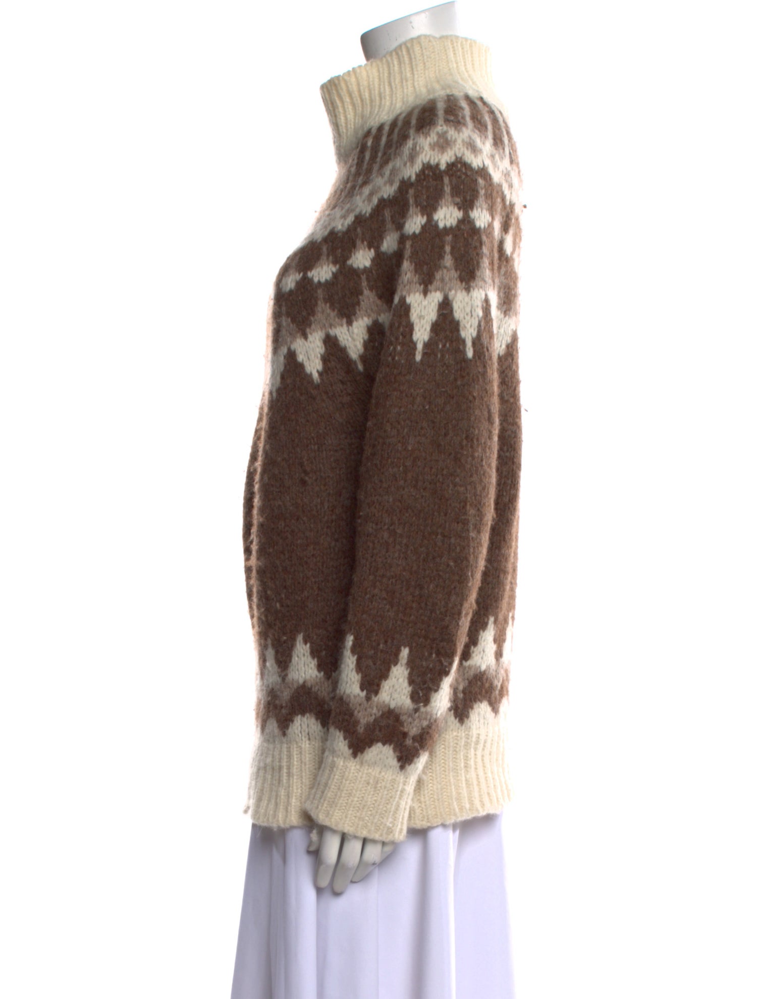 FRAME Baby Alpaca Printed Sweater