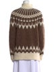 FRAME Baby Alpaca Printed Sweater