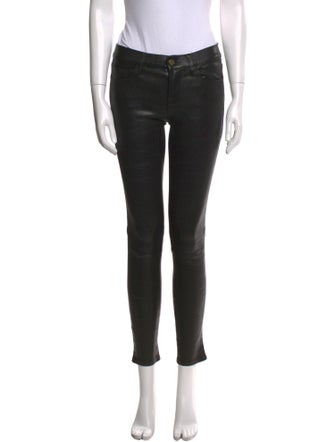 FRAME Lamb Leather Skinny Leg Pants
