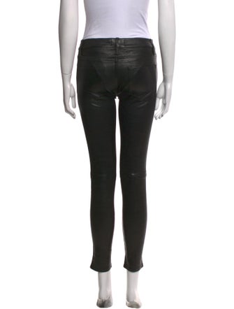 FRAME Lamb Leather Skinny Leg Pants
