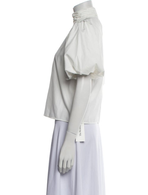 FRAME Mock Neck Short Sleeve Crop Top