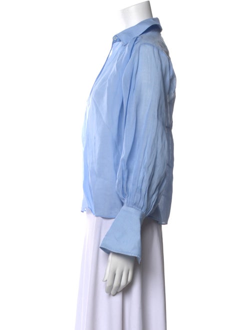 FRAME V-Neck Long Sleeve Blouse