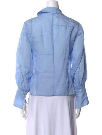 FRAME V-Neck Long Sleeve Blouse