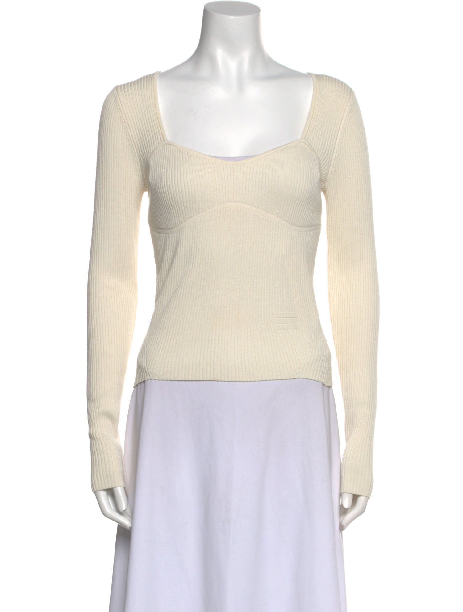 FRAME Square Neckline Long Sleeve Top w/ Tags