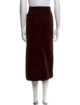 FRAME Corduroy Midi Length Skirt