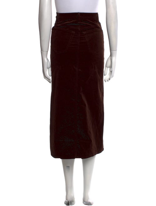 FRAME Corduroy Midi Length Skirt
