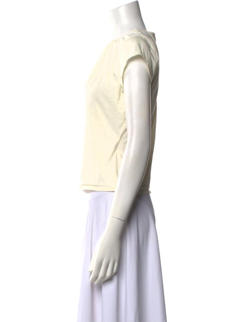 FRAME Scoop Neck Short Sleeve Crop Top