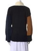 FRAME Virgin Wool Colorblock Pattern Sweater