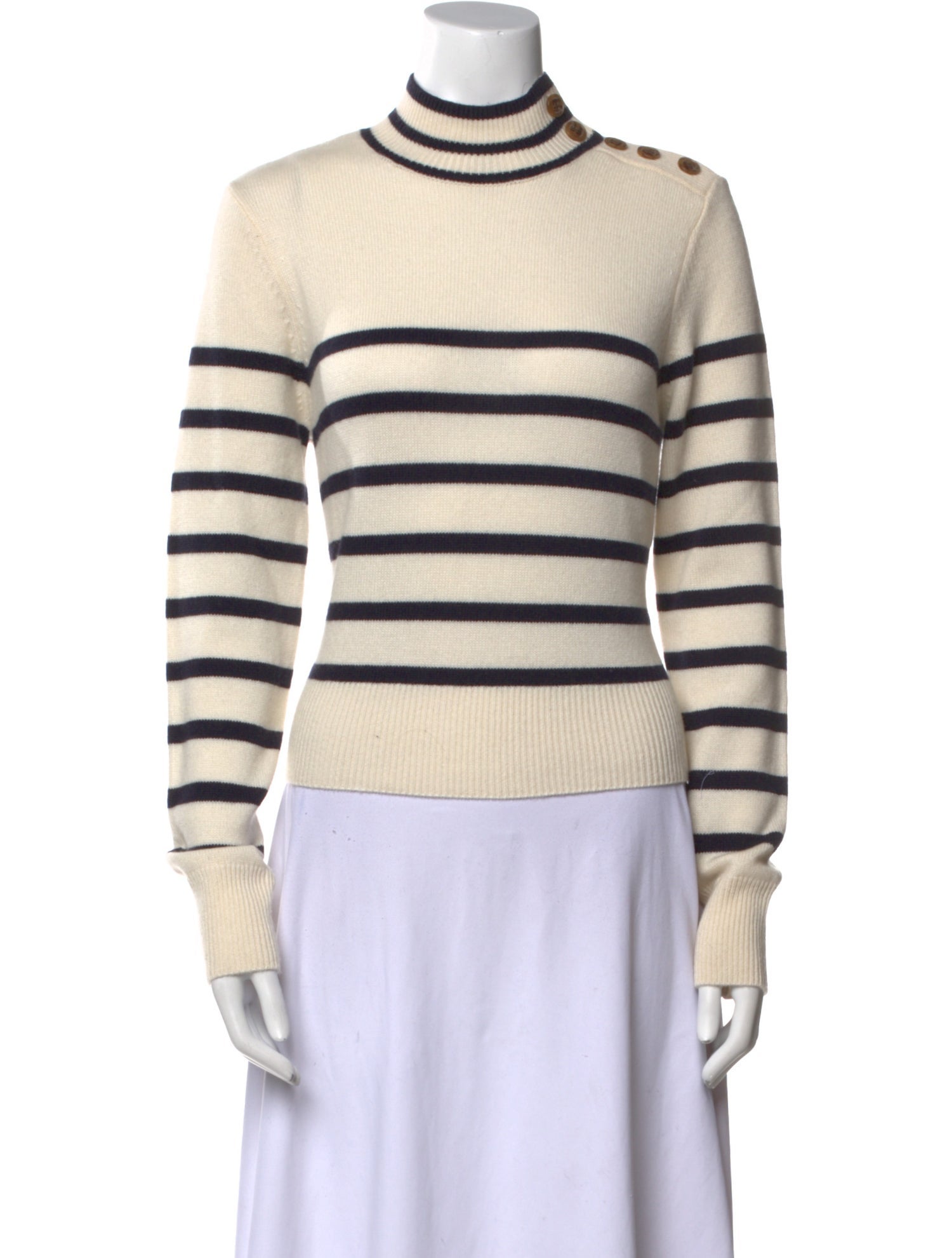FRAME Cashmere Striped Sweater w/ Tags