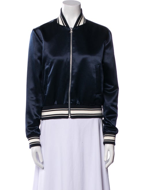 FRAME Striped Bomber Jacket