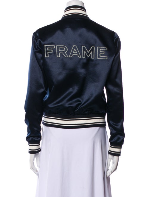 FRAME Striped Bomber Jacket