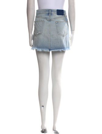 FRAME Distressed Accents Mini Skirt