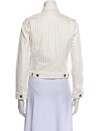 FRAME Striped Denim Jacket