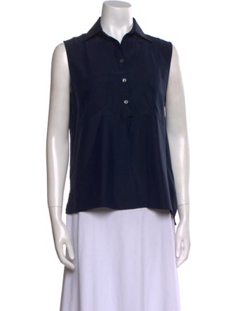 FRAME Silk Sleeveless Top