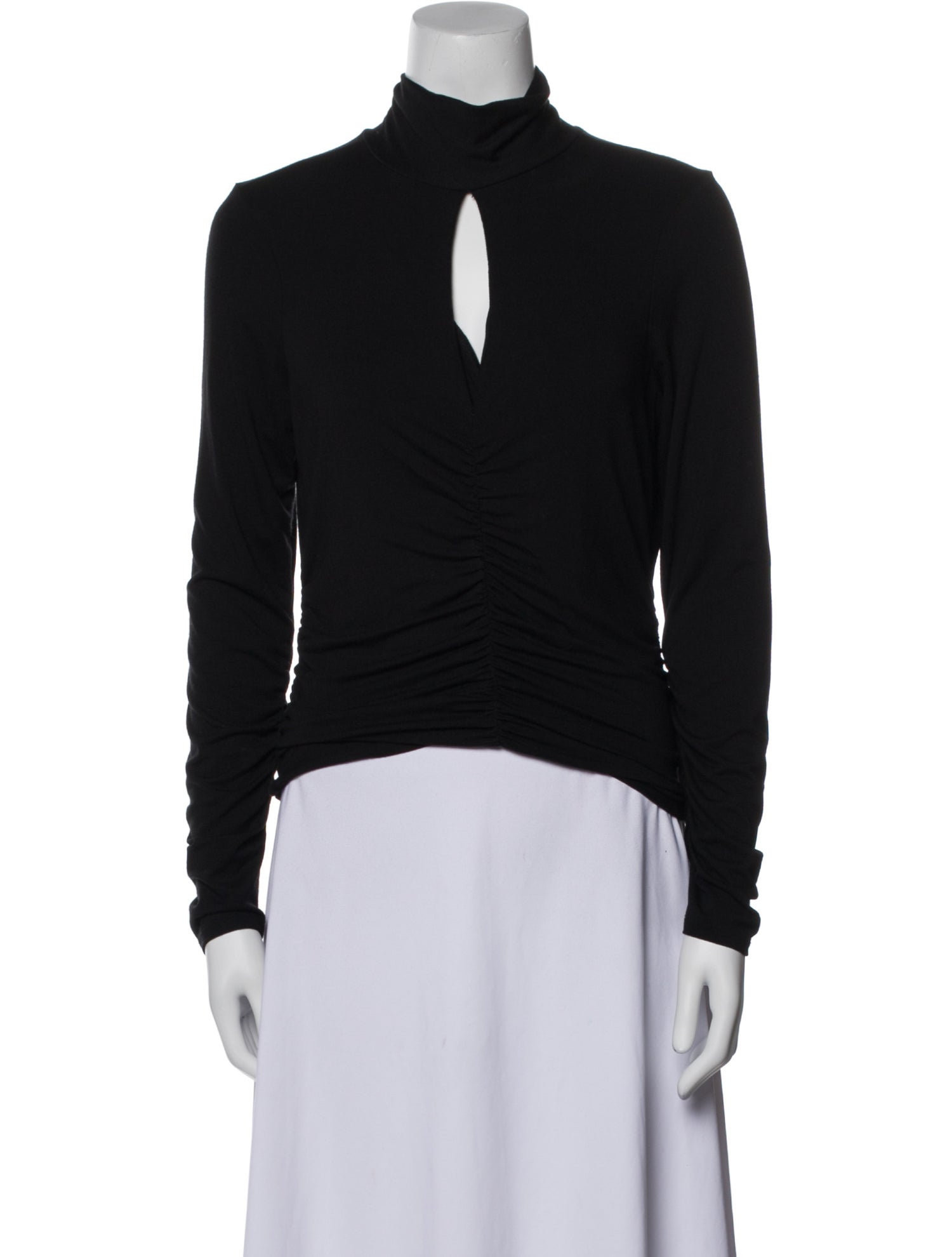 FRAME Mock Neck Long Sleeve Top