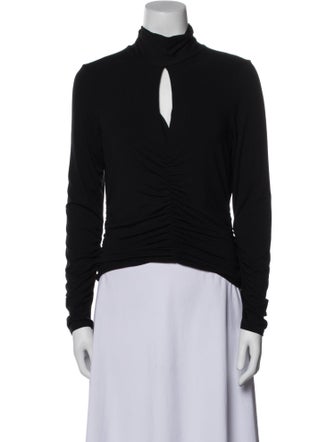 FRAME Mock Neck Long Sleeve Top