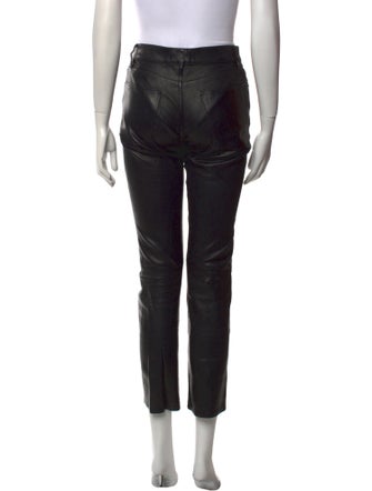 FRAME Lamb Leather Skinny Leg Pants