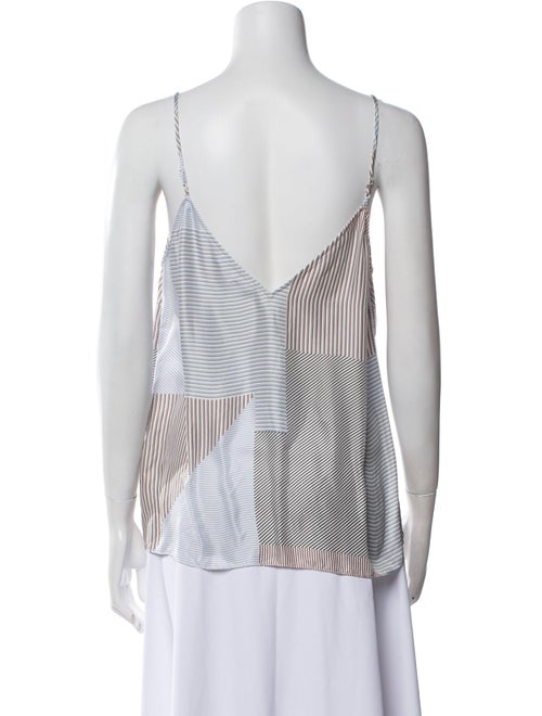 FRAME Silk Striped Top