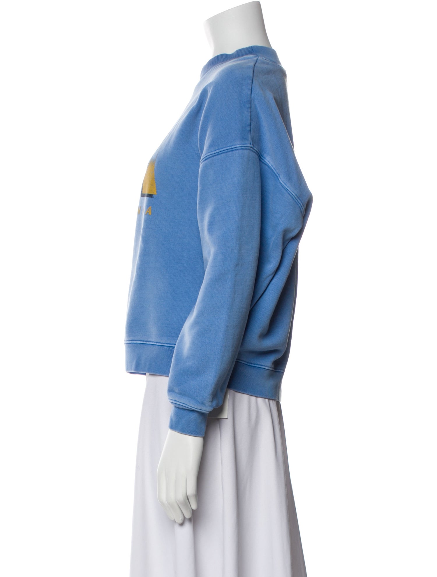 FRAME Graphic Print Crew Neck Sweatshirt